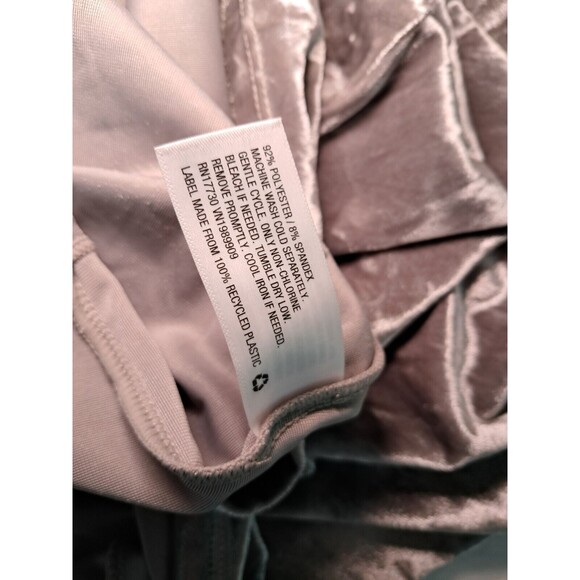 Future Collective Silver Velvet Ruched Long Sleeve Open Back Dress Size 3X NWT - Picture 15 of 16